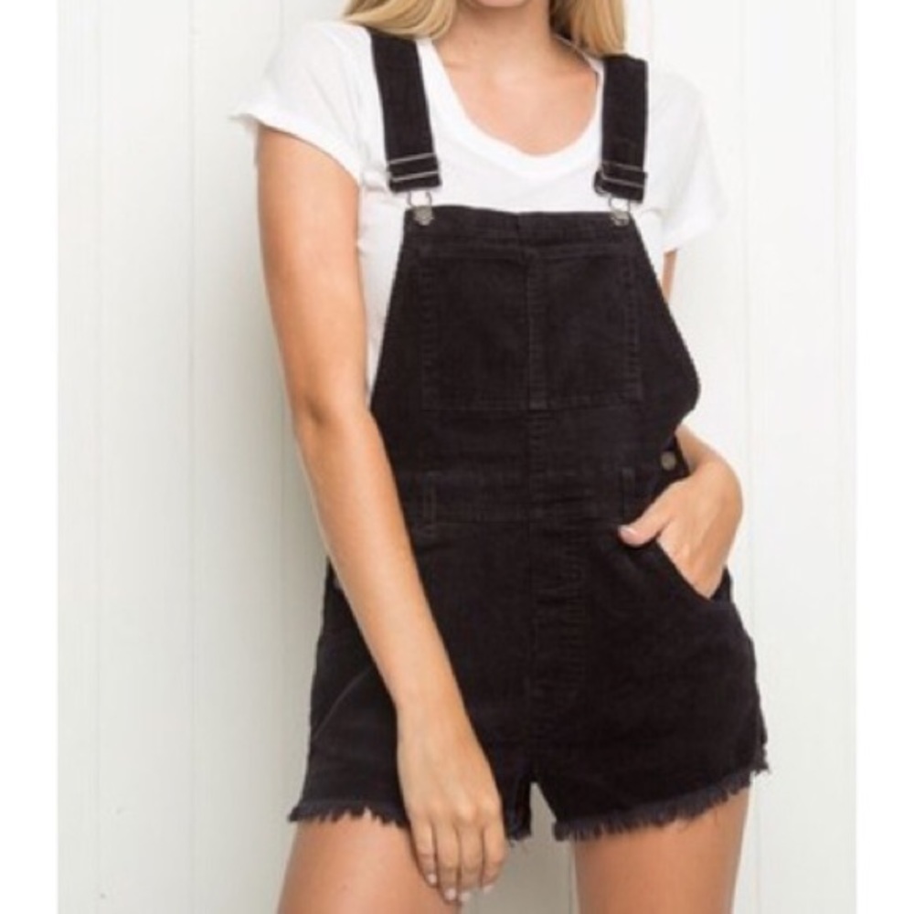 Like New 🖤 Corduroy Overall Shorts